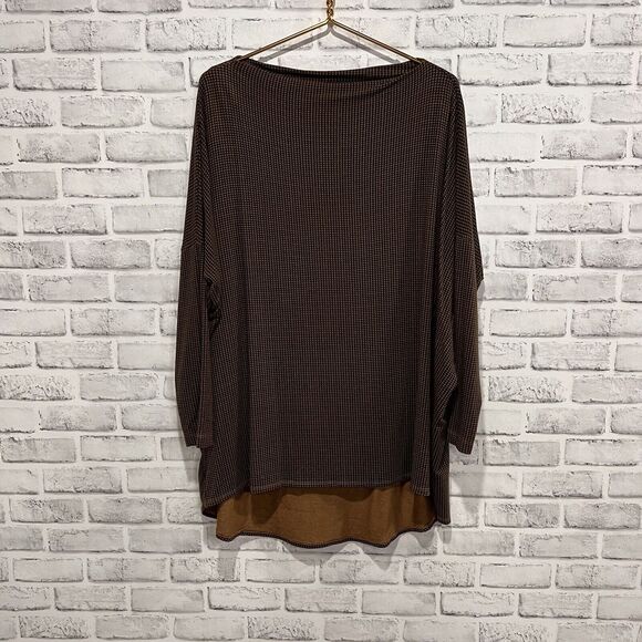 Bryn Walker Dimitri Nocola Houndstooth Tunic Top Size Medium - Picture 2 of 8